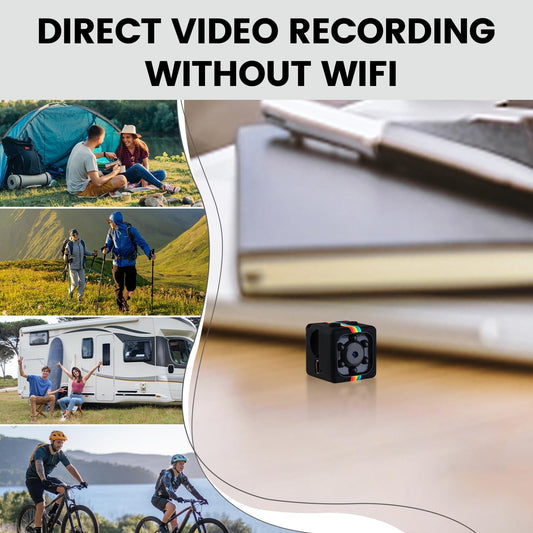 Spy Camera No WiFi, Bextgoo Hidden Camera with 32GB Memory Card, Mini Camera, 12MP Photo Shoot, 1080P Video, Night Vision, Motion Detection, 360°Rotation Bracket - PuriLite
