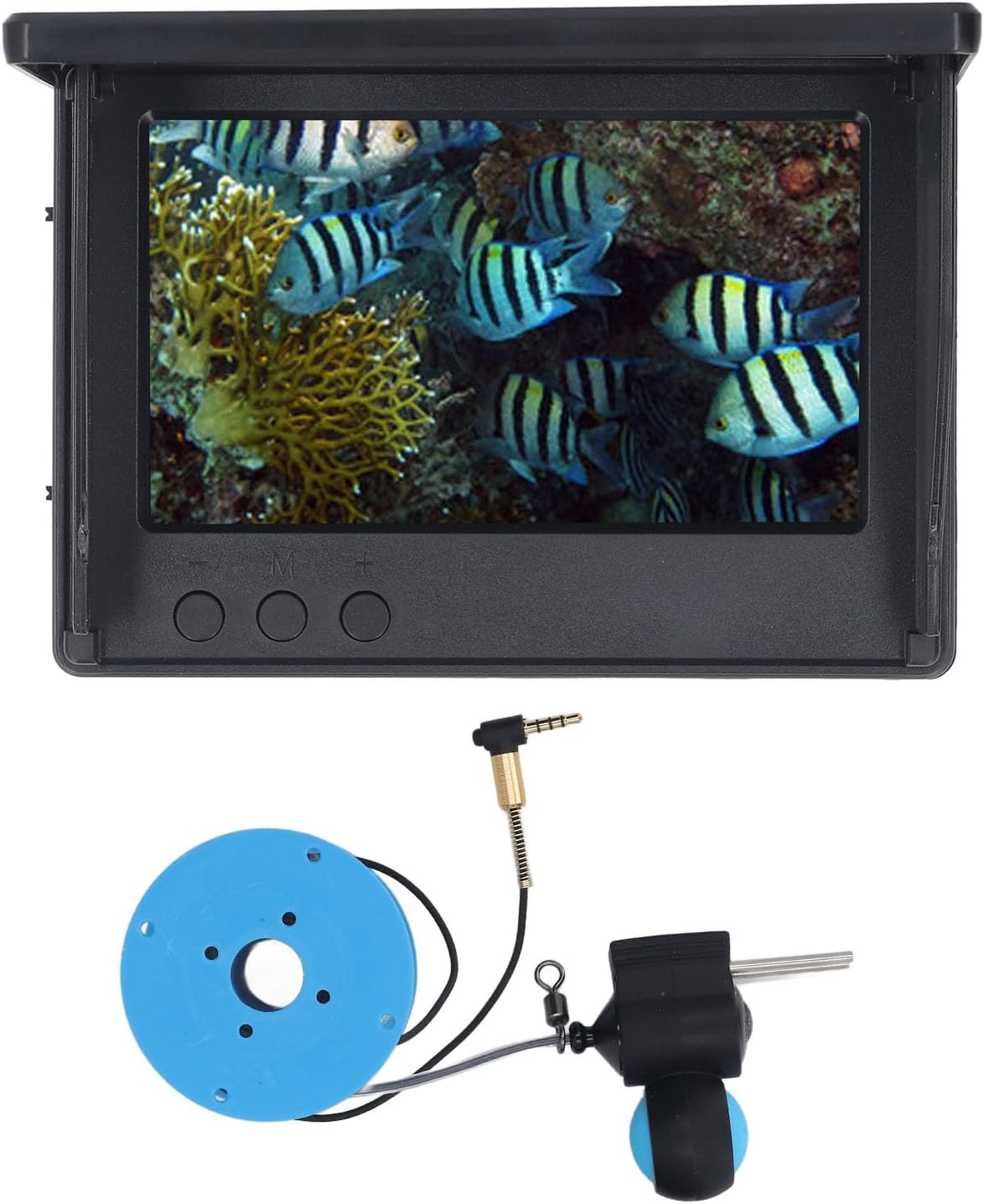 Underwater Fishing Camera Kit, 1080P Portable Video Fish Finder with 4.3 Inch LCD Monitor, Professional Fishing Aid for Ice Lake Sea Boat Fishing