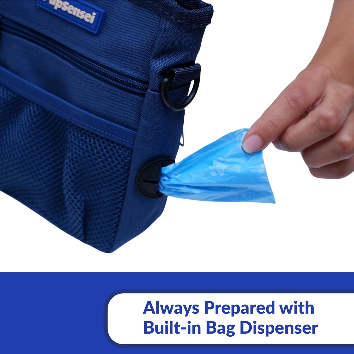 PupSensei Dog Treat Pouch, Durable Oxford Polyester, No-Spill Magnetic Closure, Treat Pouches for Pet Training with Metal Clip, Waist Belt, Adjustable Strap, Poop Bag Dispenser (Army Green)