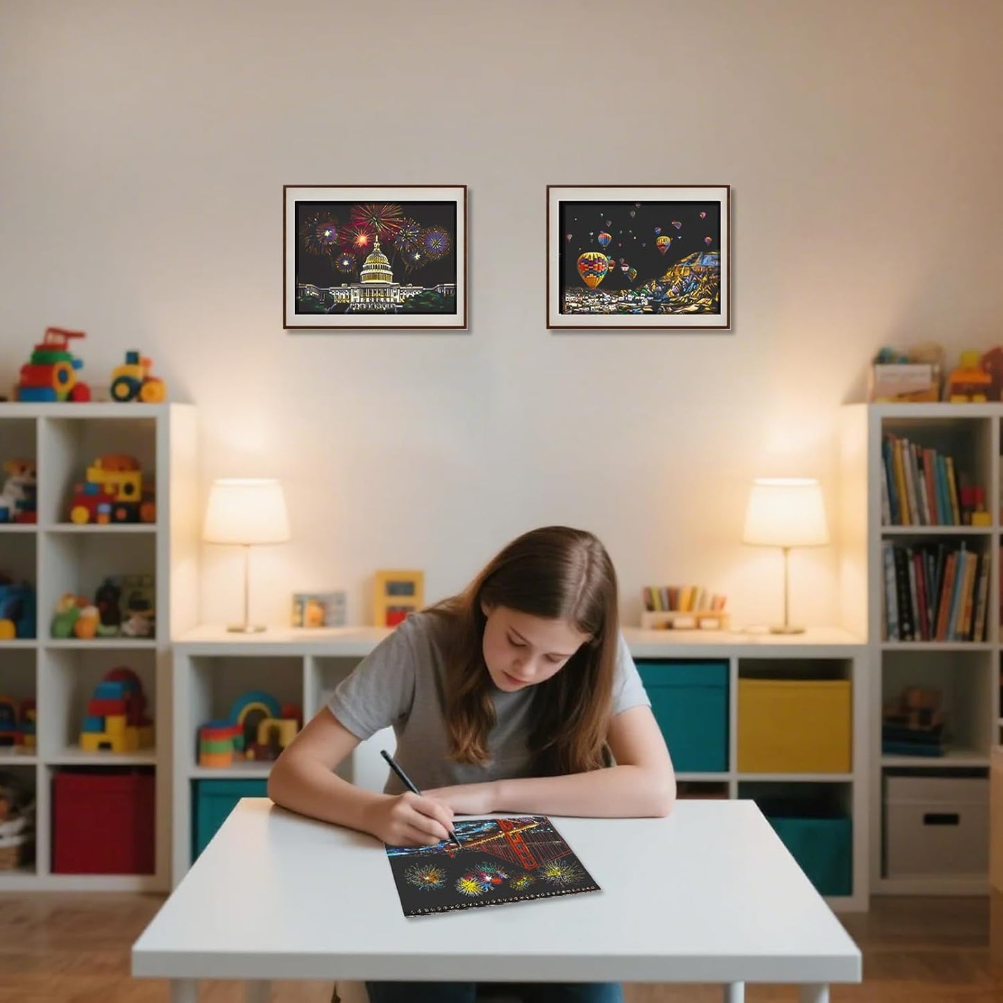 Purilite Select 20 PCS Cityscape Scratch Art Book