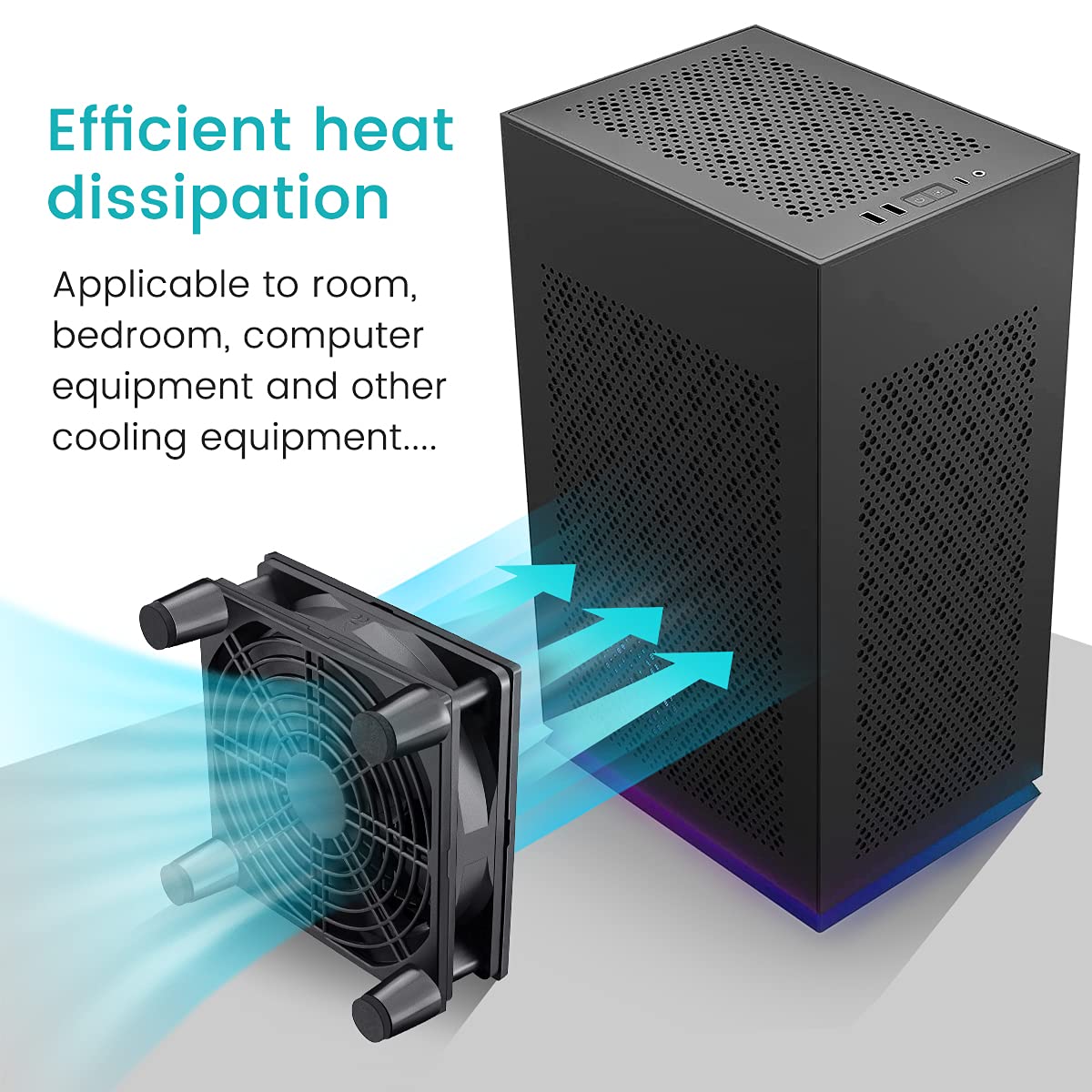 Wathai 140mm x 25mm USB Cooliing Fan 5V with Speed Control for Computer Case Receiver DVR Playstation Xbox PS4 Router Cabinet Cooling