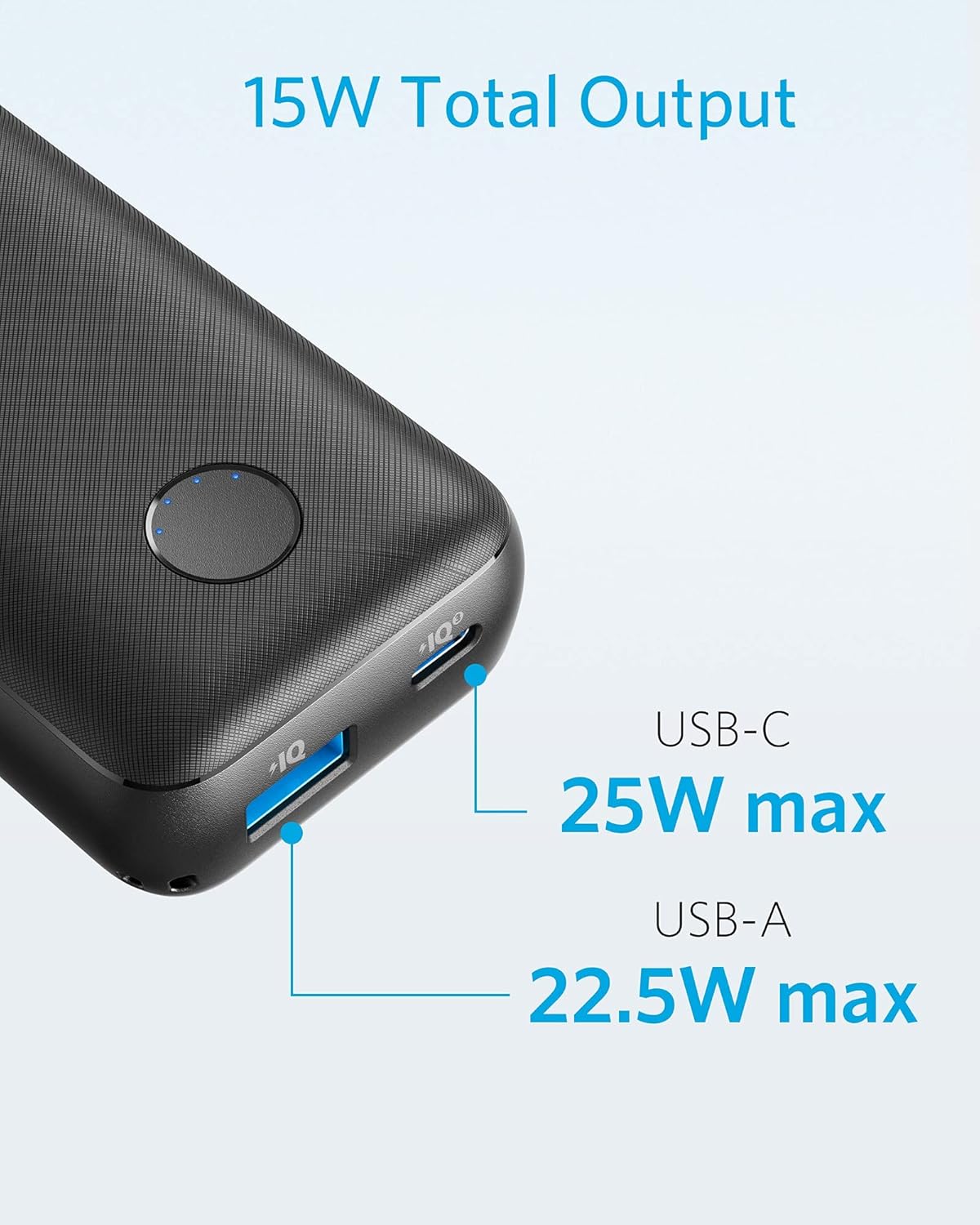 Anker PowerCore 10,000 mAh Redux, 10K Power Bank USB-C Power Delivery (18W) Portable Charger for iPhone 15/15 Plus/15 Pro/15 Pro Max, iPhone 14/13/12 Series, Samsung S10, Pixel 3/3XL, iPad Pro 2018
