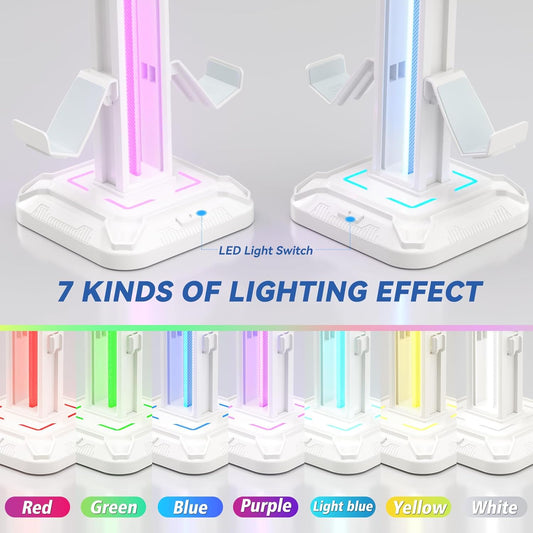 Purilite Select RGB Headphone & Controller Stand - PuriLite