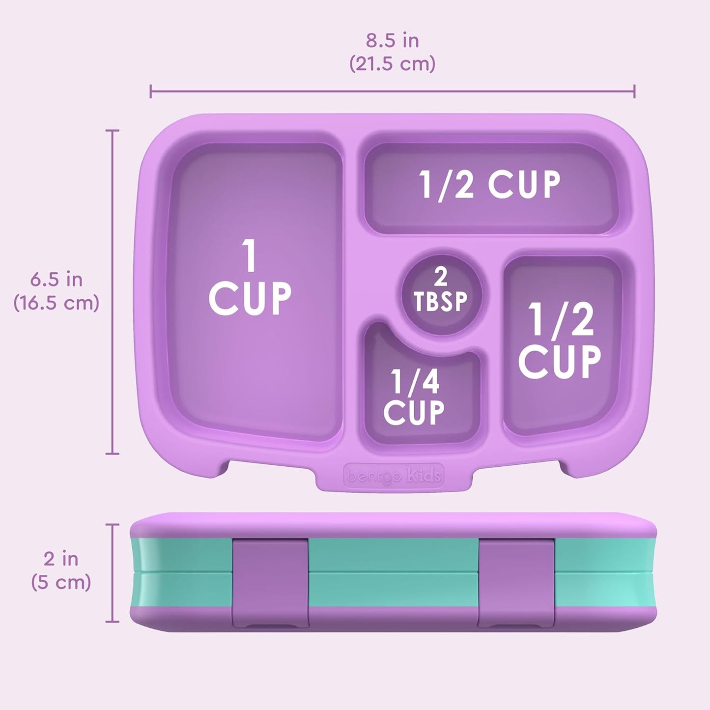 Bentgo Kids Prints Leak-Proof, 5-Compartment Bento-Style Kids Lunch Box - Ideal Portion Sizes for Ages 3 to 7 - BPA-Free, Dishwasher Safe, Food-Safe Materials - 2021 Collection (Llamas)