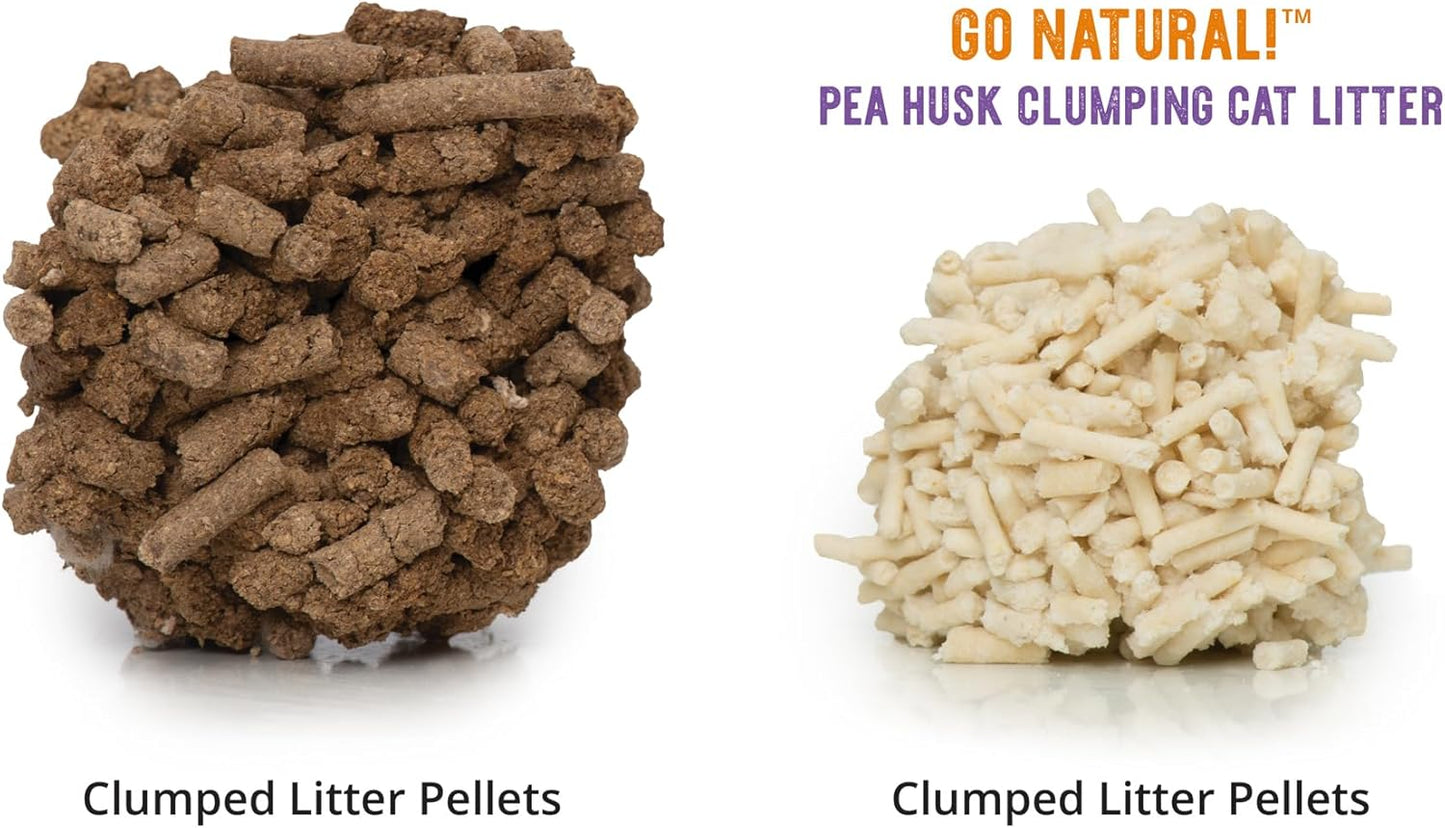 Catit Go Natural Pea Husk Clumping Cat Litter, Tofu, Vanilla 5.6 kg, Dust Free & Lightweight Cat Litter, Easy to Scoop Litiere Pour Chat