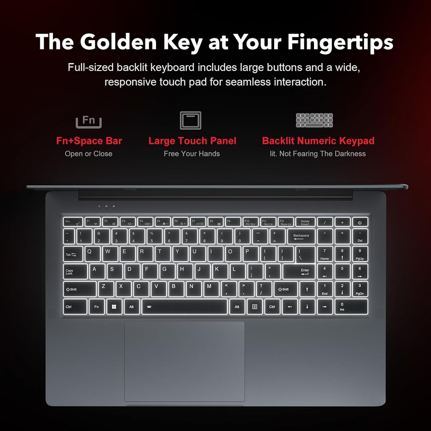 ACEMAGIC Gaming Laptop Computer AMD Ryzen 7 5700U Windows Laptop 16.1-in IPS 16GB DDR4 512GB NVMe SSD Backlit & Numeric Input WiFi 6 HDMI Type-C USB-3.2 Webcam 3.5mm Audio Office Laptops Home Laptops