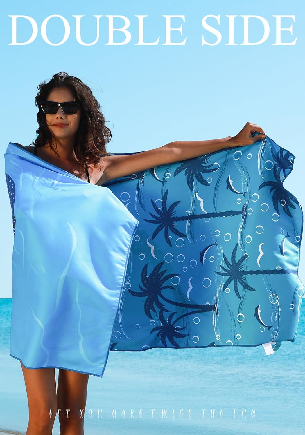 4 Pack Microfiber Lightweight Thin Beach Towel Sand Free Quick Dry Super Absorbent Compact Oversized Large Towels for Swimming Pool Yoga Gym Travel Vacation Beach Accessories Essentials for Adults