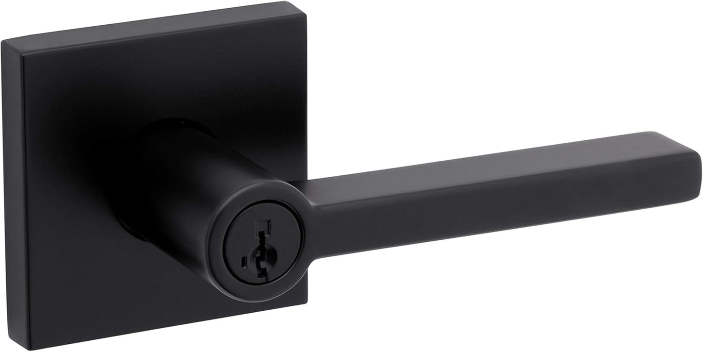 Weiser Powerbolt 3 Matte Black Keyless Entry Door Lock/Deadbolt Lock, 10-Button Keypad Door Lock with Auto Lock and 12-Month Battery Life, Electronic Door Locks for Front Door, Home Décor