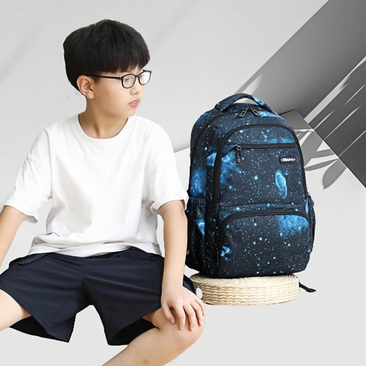 Kids Backpack for Boys Girls Nylon Elementary School Bags Durable Children Bookbags Casual Travel Back Pack - PuriLite