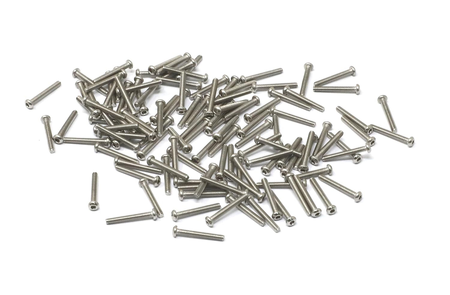 iexcell 50 Pcs M6 x 20mm Thread Pitch 1 mm Stainless Steel 304 Hex Socket Button Head Cap Screws Bolts Kit