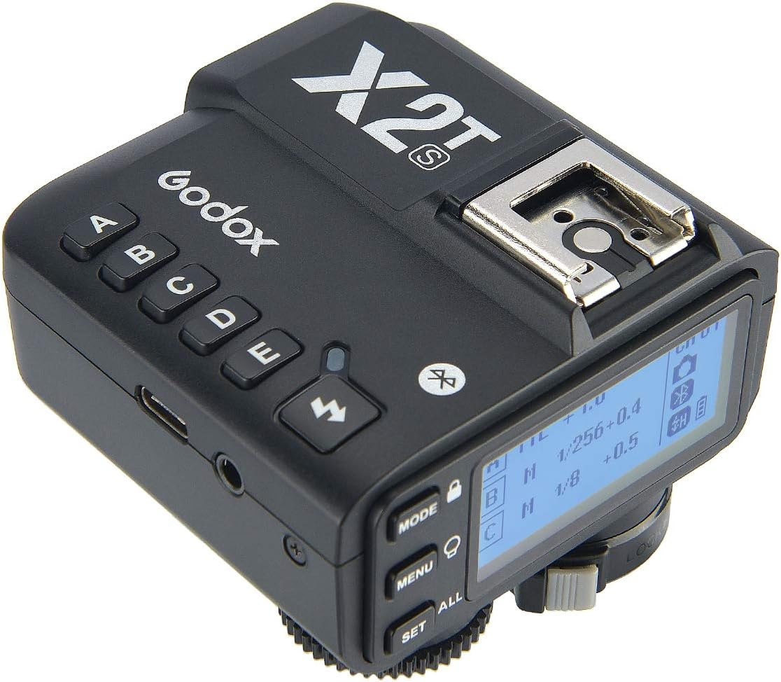 Godox X2T-S TTL Wireless Flash Trigger for Sony Bluetooth Connection Supports iOS/Android App Contoller, 1/8000s HSS, TCM Function,Relocated Control-Wheel,New AF Assist Light