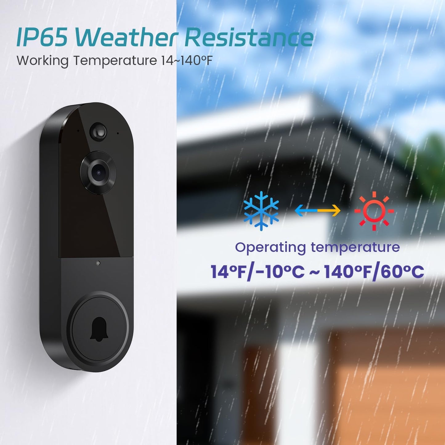 Occuwave 1080P Video Doorbell Camera Wireless, Cloud Storage, Live View, 2-Way Audio, Night Vision, Included Ring Chime, 2.4Ghz WiFi Only, Indoor Surveillance, Real-Time Alert (Silver)