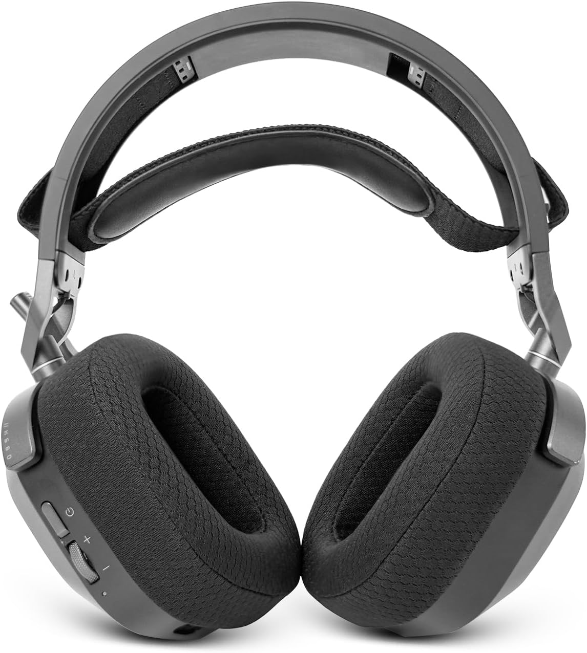 Gvoears Replacement Earpads for Corsair HS 80 RGB Wireless/Wired Gaming Headsets Ear Cushions, Comfortable & Soft Sponge, Breathable Mesh Fabric (Black)