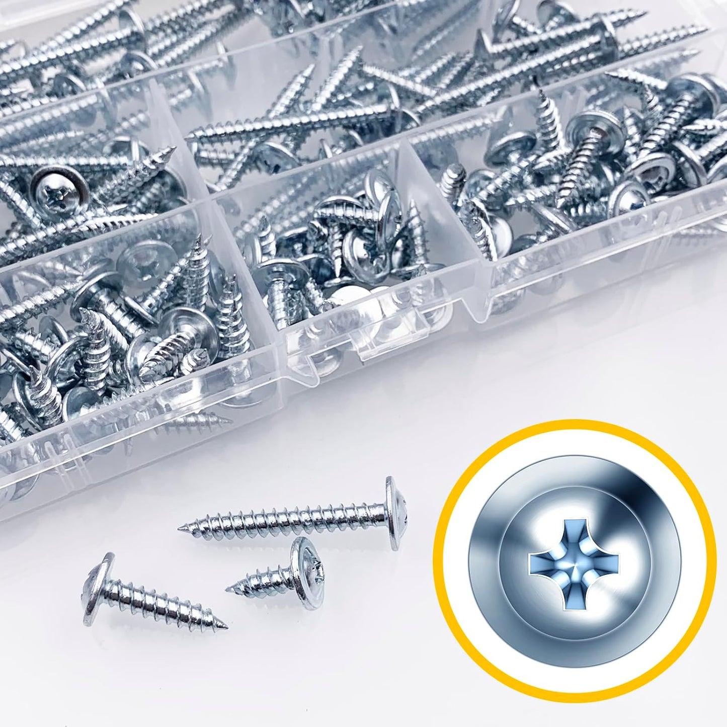 150Pcs #8 × 2" Black Screws for Wood, Phillips Truss Head Wood Screws, Quick Metal Self Tapping, Zinc Plated Steel, Truss Head Screws by Mywish