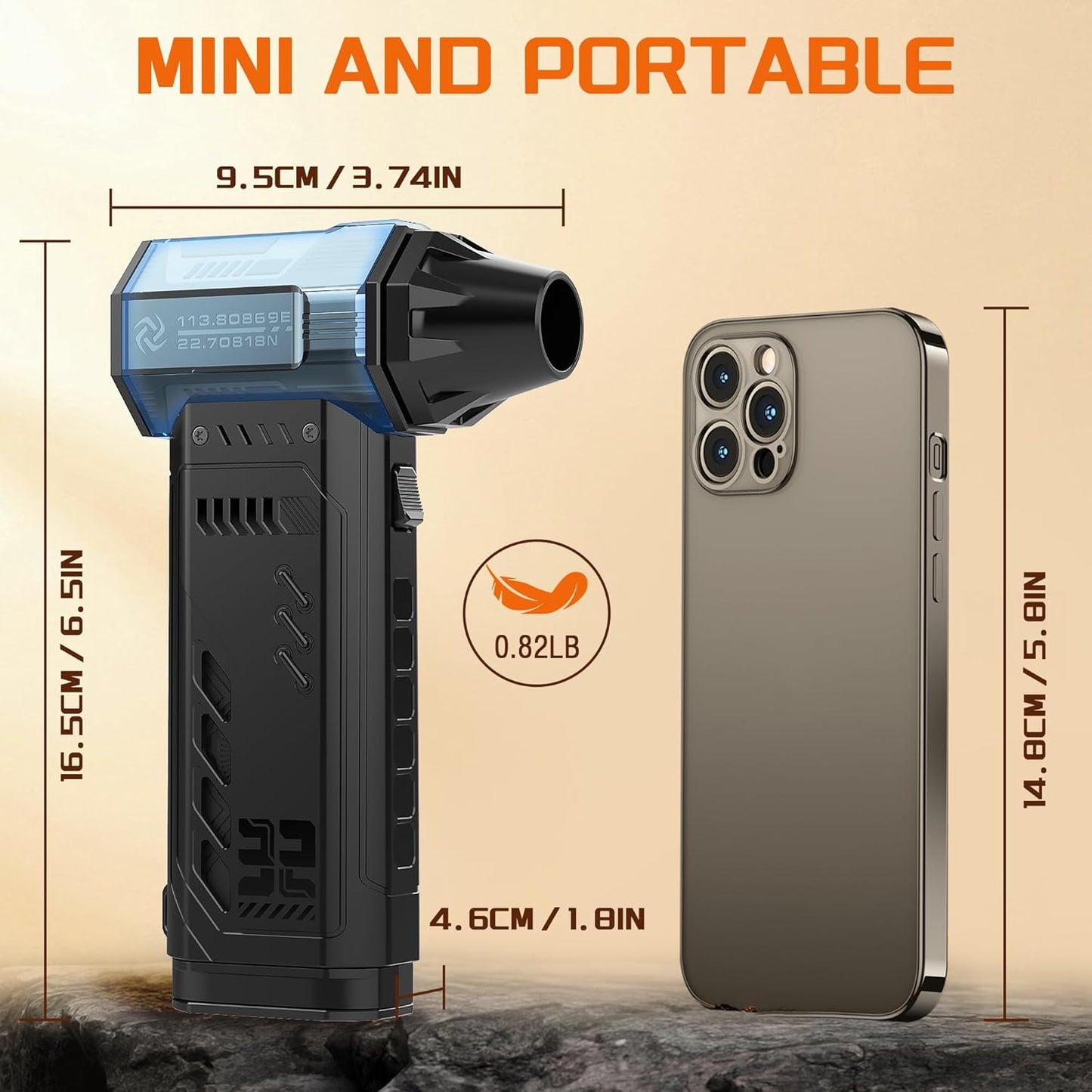 X301 Compressed Air Duster-250000RPM Super Power Electric Air Duster, Replaceable Batteries,Long Life mini Blower, 3-Gear Adjustable,4 nozzles for Computer, Keyboard, Outdoors and Car Cleaning