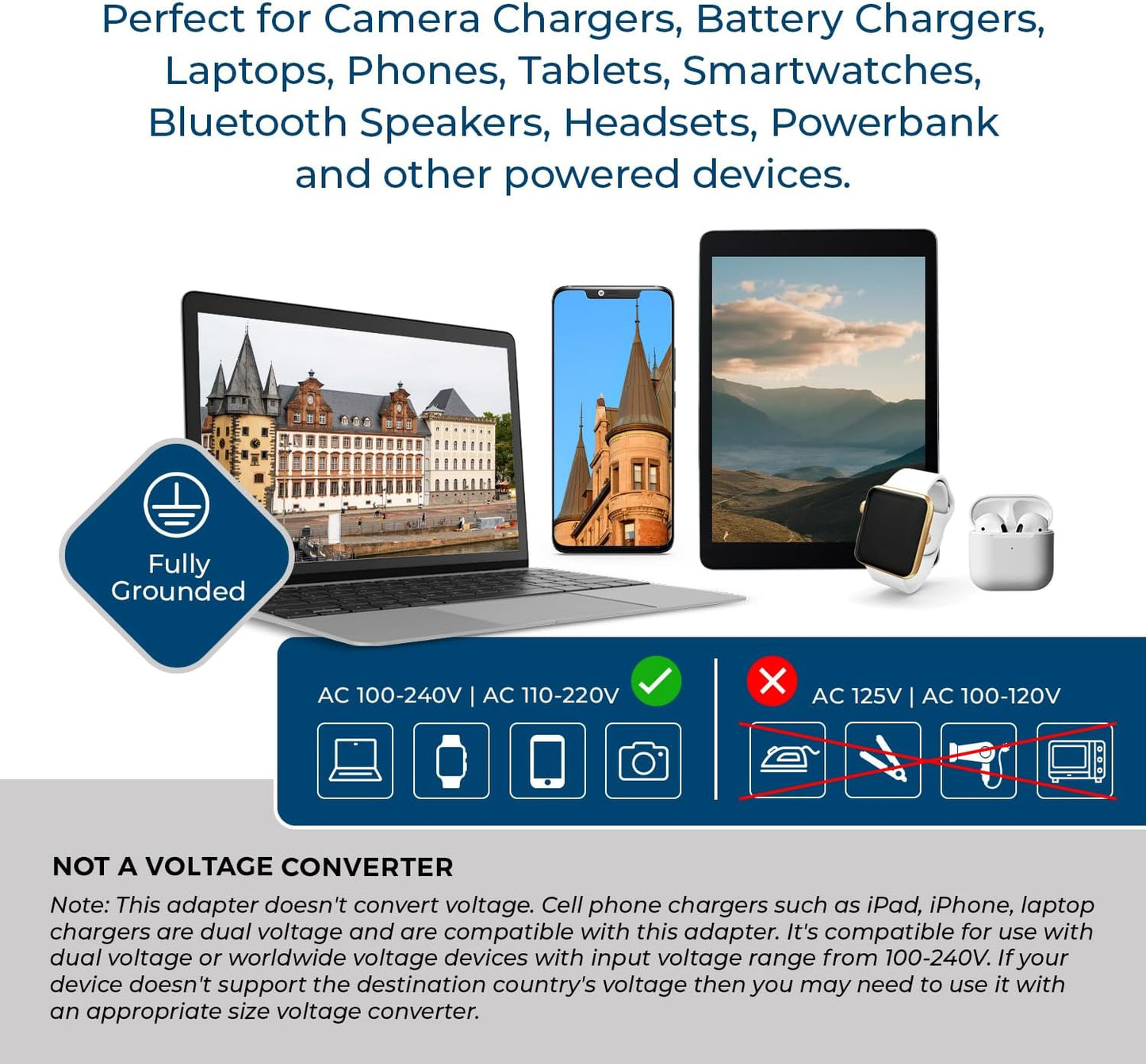 OREI South Africa, Botswana, Namibia Travel Plug Adapter with Dual USB - USA Input - Type M (U2U-10L), Will work with Cell Phones, Camera, Laptop, Tablets, iPad, iPhone
