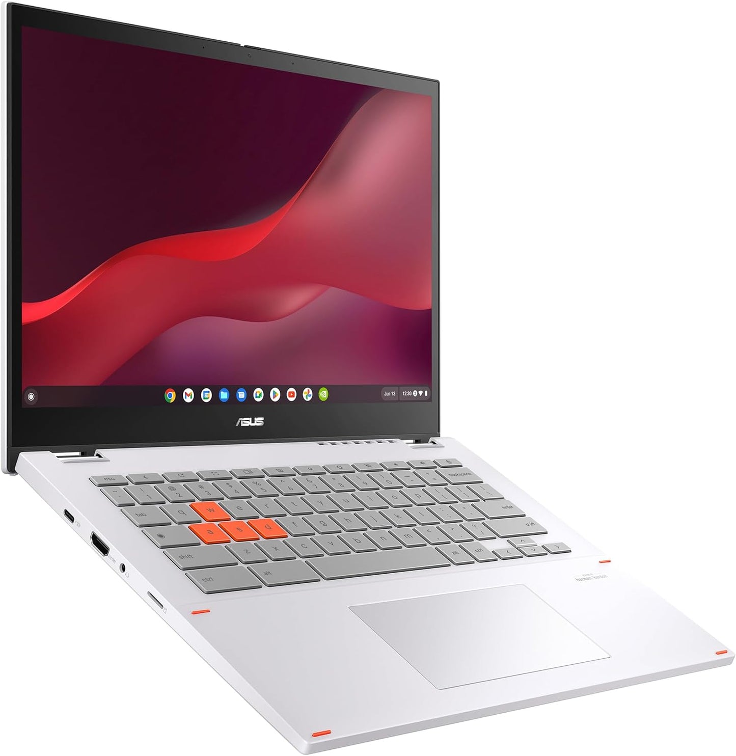 ASUS Chromebook Vibe CX34 Flip Cloud Gaming Laptop, 14" 144Hz Touchscreen Display, Intel® Core™ i5-1235U Processor, 512GB SSD, 16GB RAM, ChromeOS, Pearl White, CX3401FBA-AS51T-CB