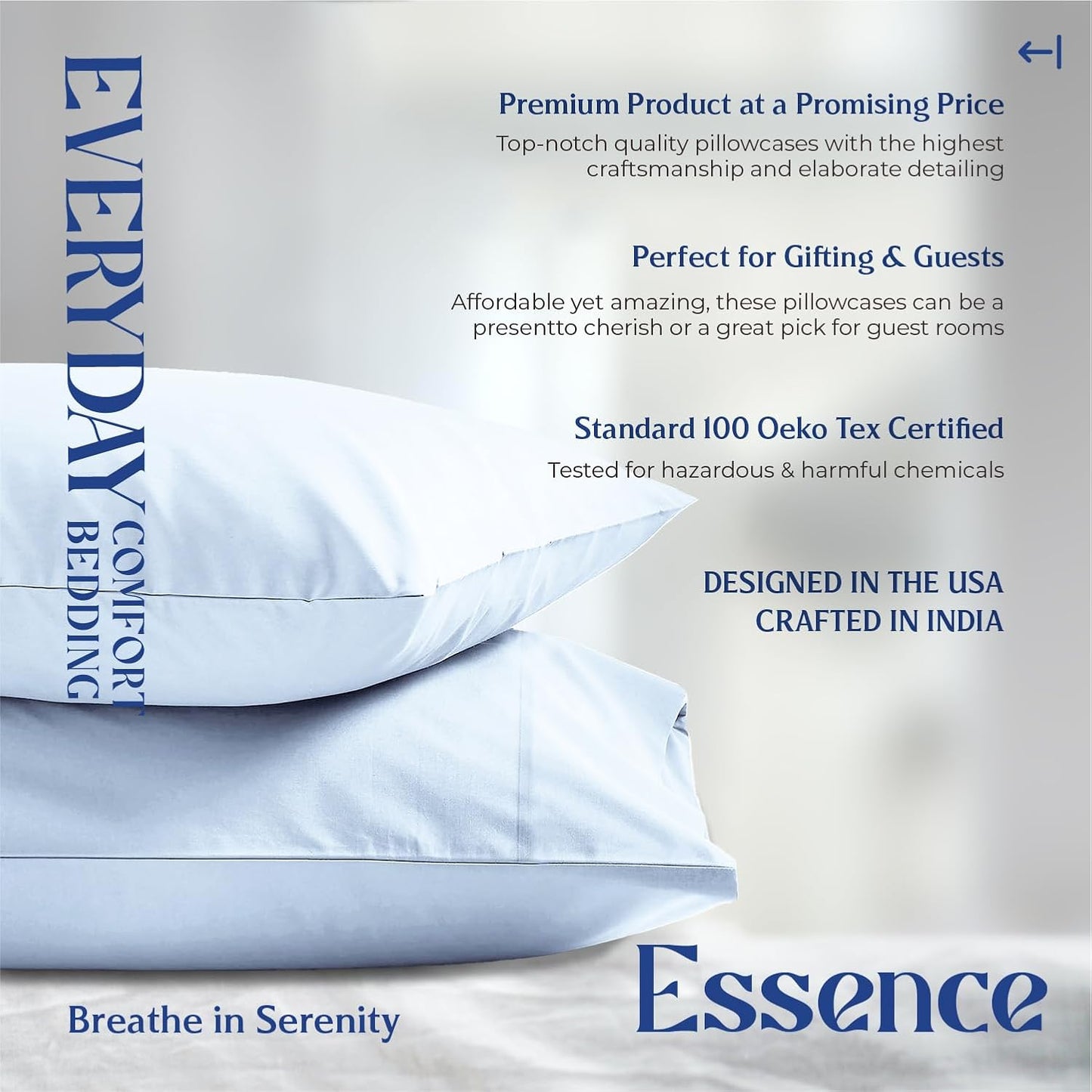 Mayfair Linen 100% Organic Cotton Percale Sheets Full Size - White Cotton Percale Sheets Full, 4 Piece Full Percale Sheet Sets, Soft & Crisp, Cooling Sheets, 16" Deep Pocket Hotel Sheets Full Size