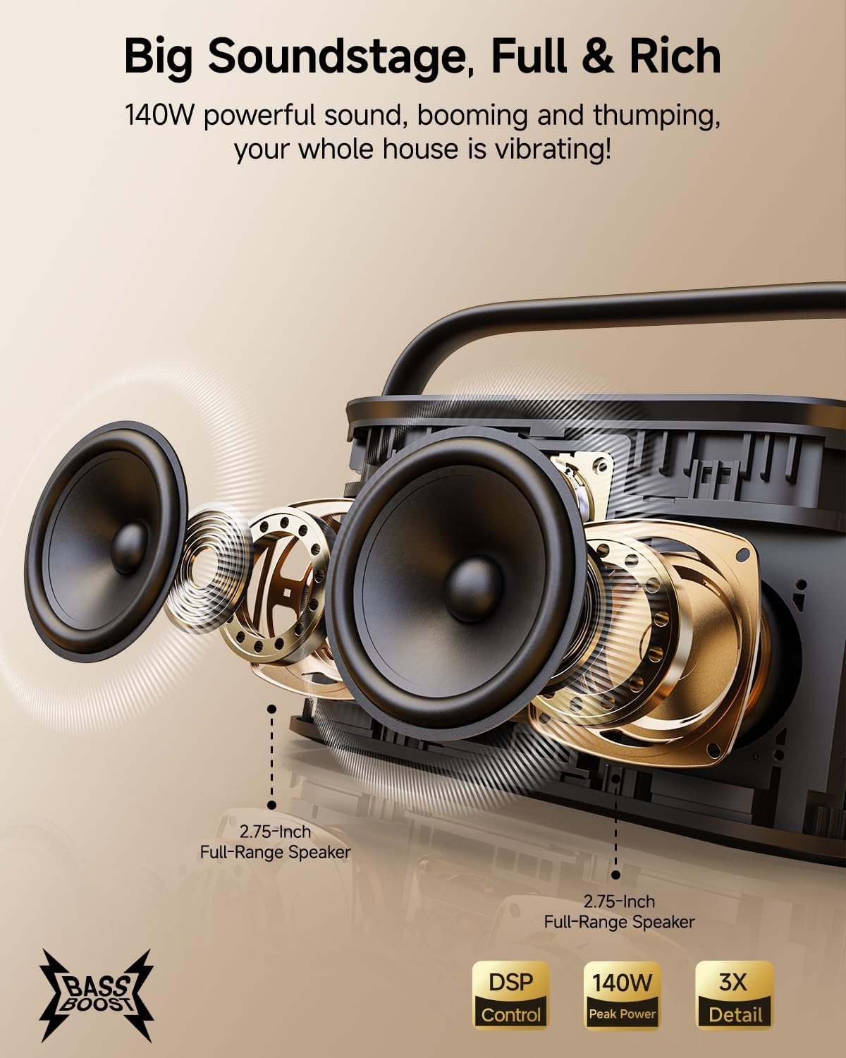 Karaoke Machine for Adults & Kids with Screen Lyrics Display, 2 Wireless Microphones Auto-Charging, Portable Bluetooth Speaker PA System WiFi/HDMI, Home Outdoor Party Speaker (Shell Series) (Shell S2)