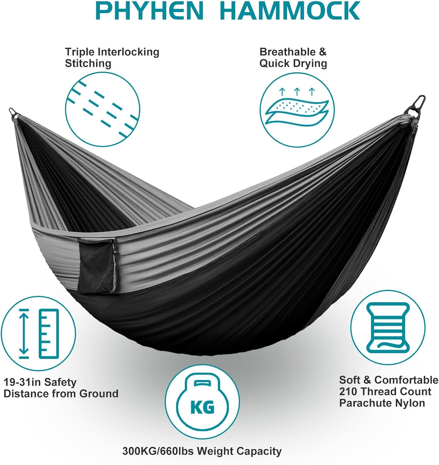 Purilite Select Portable Nylon Camping Hammock