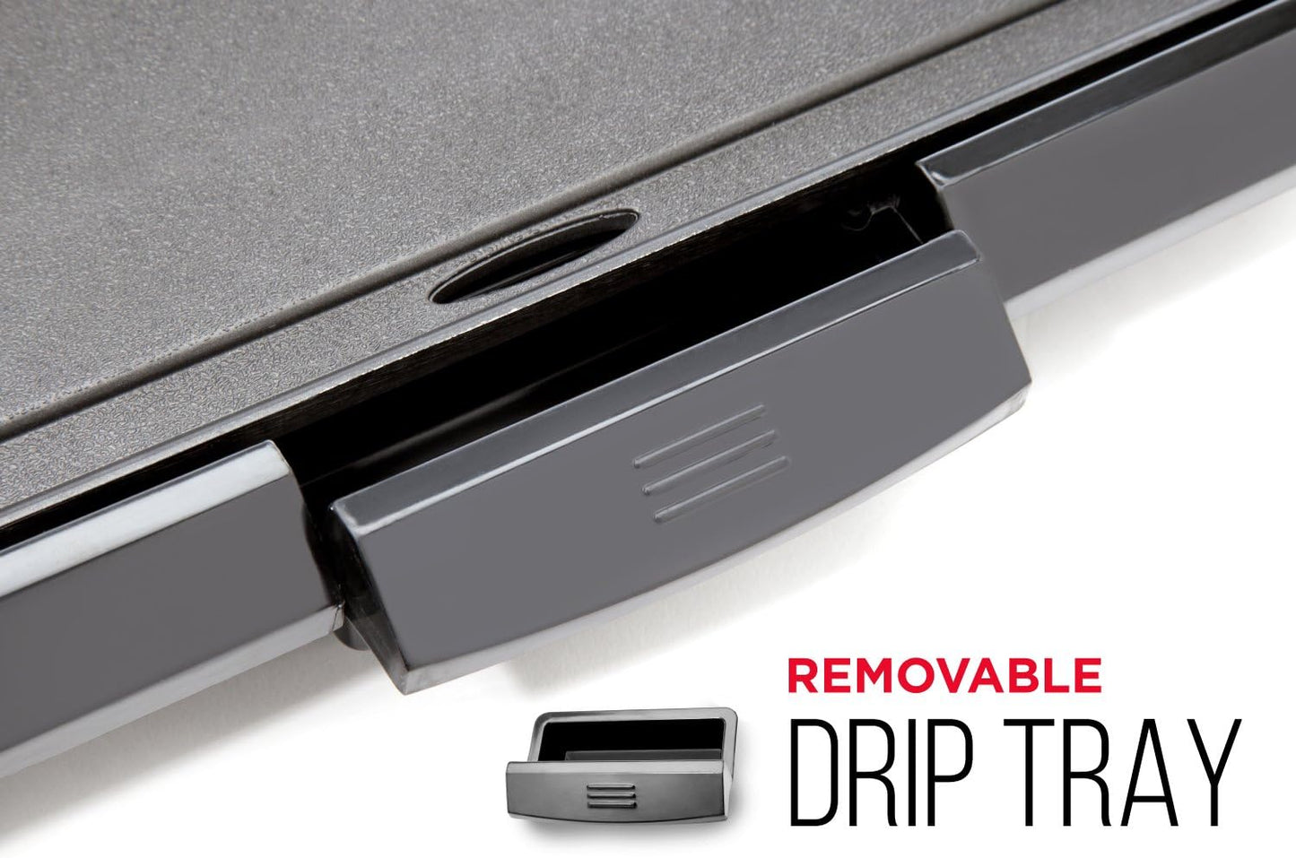 Chefman Electric Griddle, Fully Immersible and Dishwasher Safe Features, Adjustable Temperature Control Allows for Versatile Cooking and Removable Slide-out Drip Tray for Easy Cleaning, Black