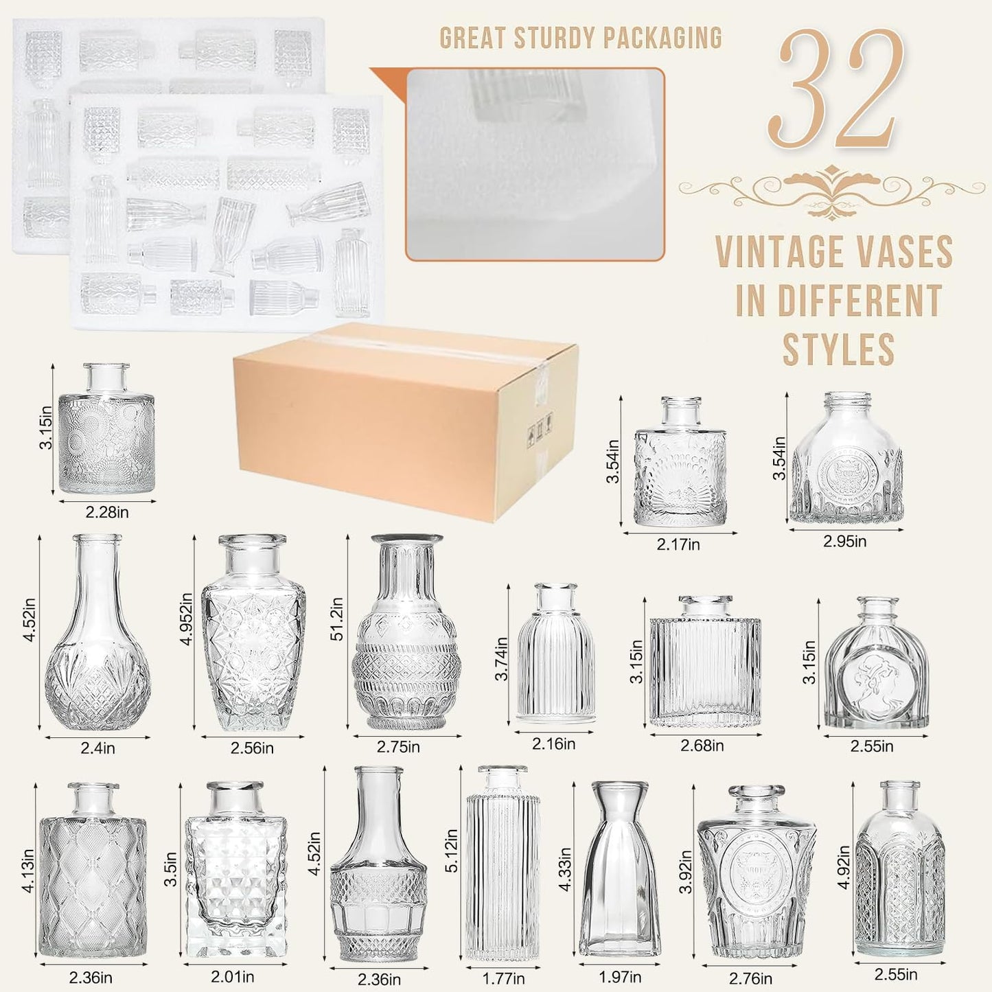 Sawoake Mini Bud Vases As Wedding Centerpieces for Tables,Clear Bud Vases for Flowers,Small Flower Vases Suitable for Birthday Party,Anniversary,Wedding Reception,Baby Shower (Clear-12PCS)