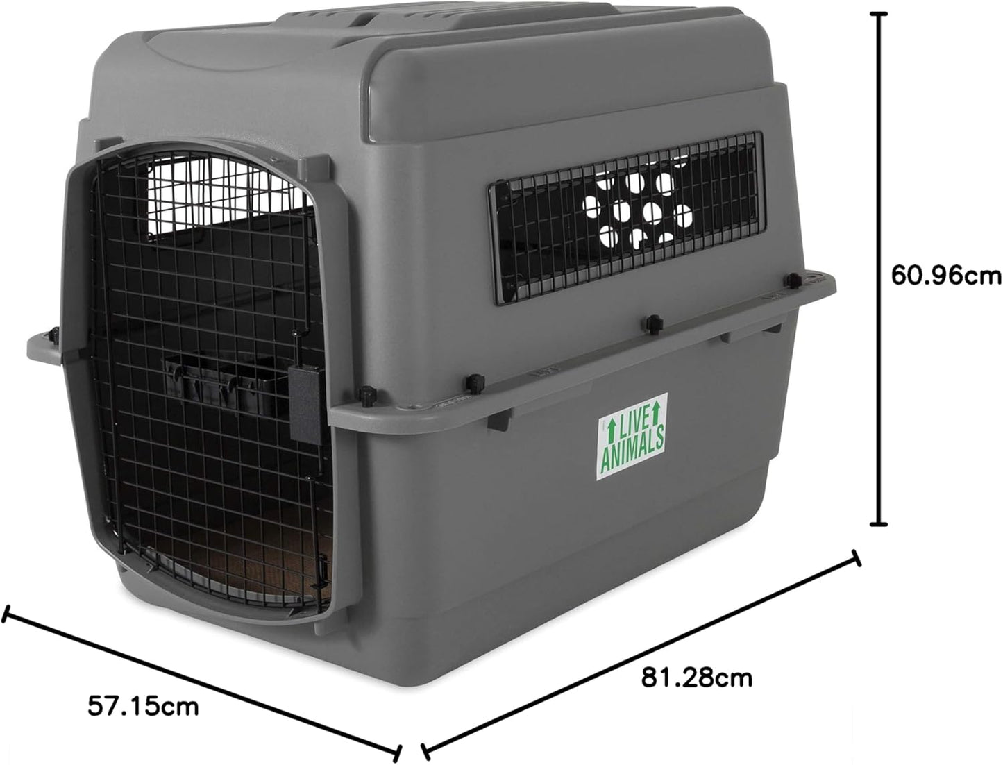 Petmate 00200 Sky Kennel for Pets from 25 to 30-Pound, Light Gray
