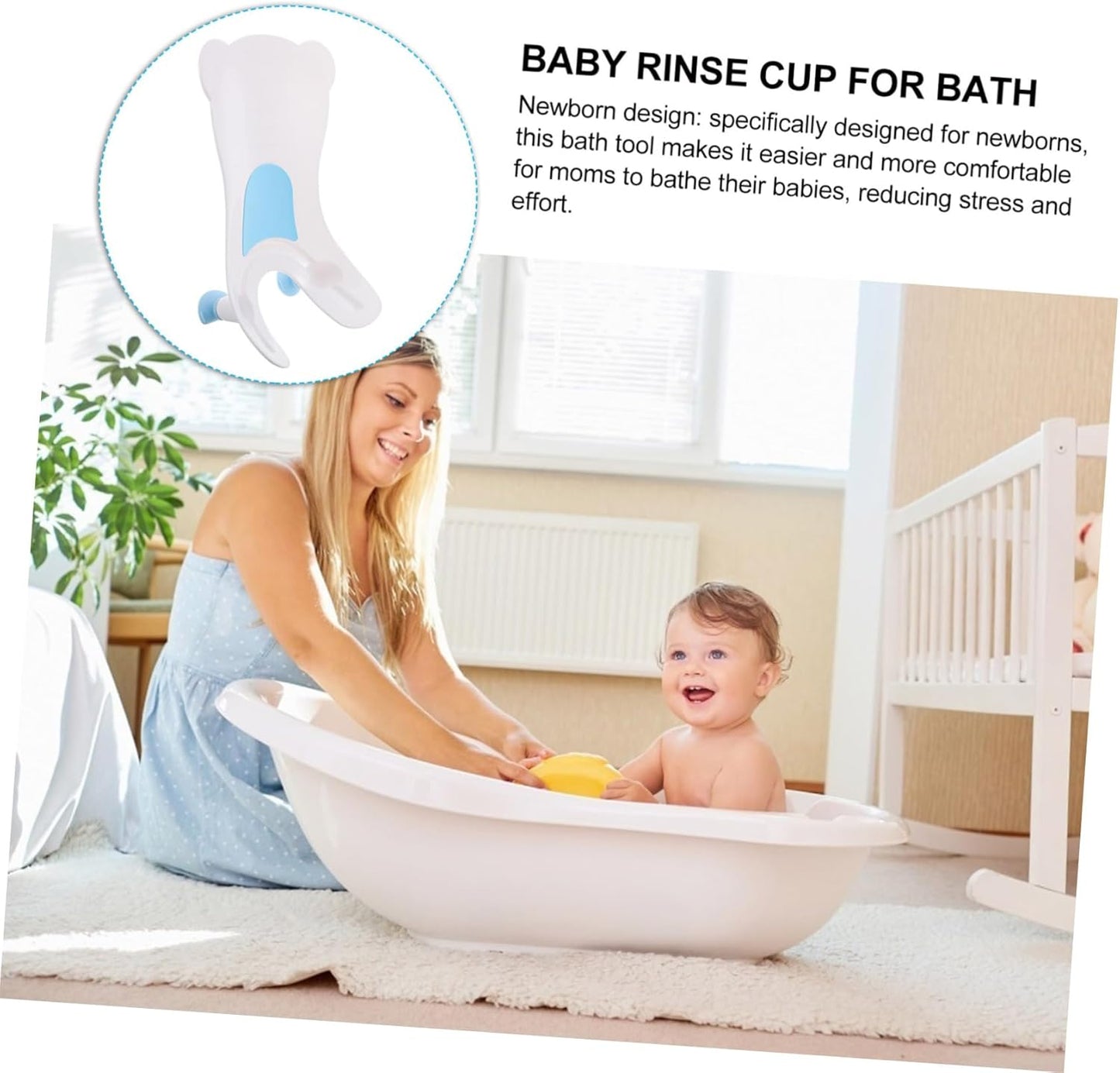 Abaodam Boy Girl Bath Seat for Bathtub Bathing Tool Spout Cover Portable Newborn Bathing Tub for Sink Easy