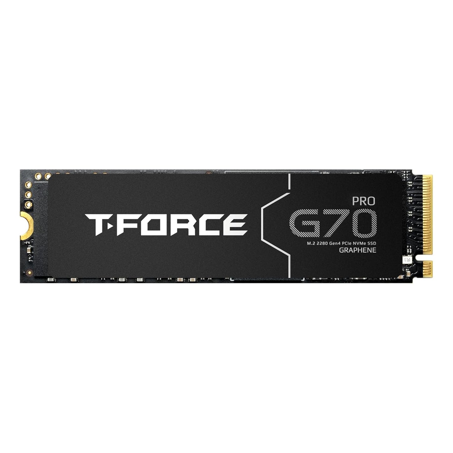 TEAMGROUP T-Force G70 PRO Graphene Heatsink 2TB DRAM SLC Cache 3D TLC NAND NVMe InnoGrit PCIe Gen4x4 M.2 2280 Gaming Internal SSD Works with PS5 Read/Write 7400/6800 MB/s TM8FFH002T0C129