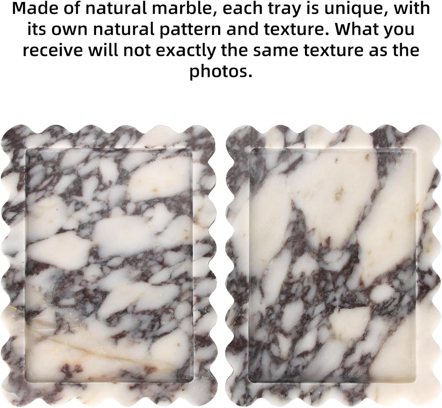 HESHIBI Marble Decorative Tray, Square, 8x8 inches, Rosso Lepanto, Luxury Natural Stone, Bathroom Vanity, Dresser Top, Kitchen Sink, Trinket Ring Tray