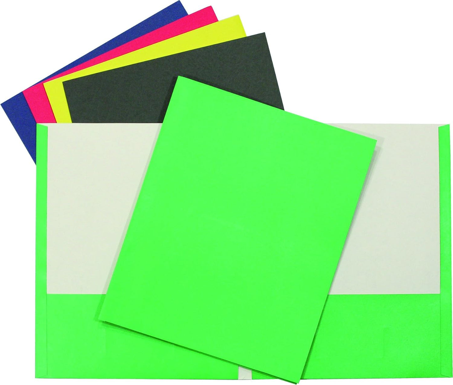 Hilroy Twin Pocket Portfolios, 9.5" x 11.75", 4-Pack, Assorted Colours (06042) - PuriLite