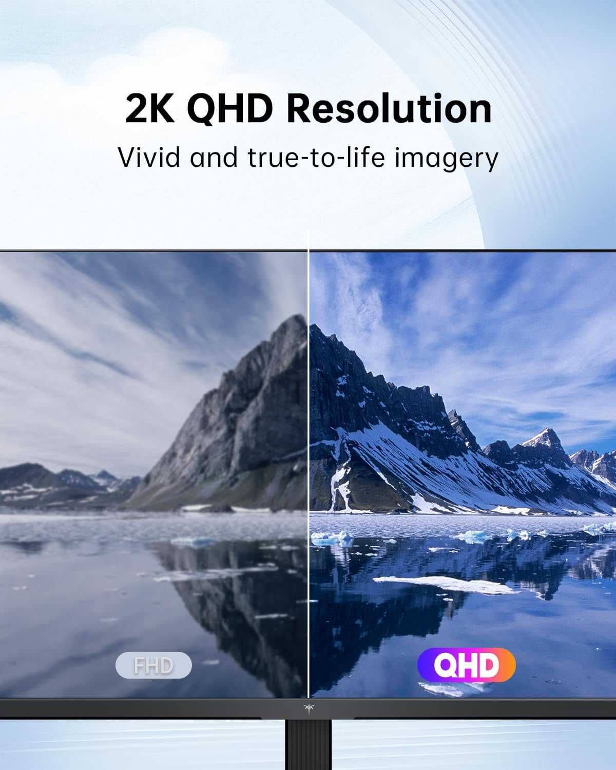 KTC 32 Inch 2K Computer Monitor, IPS 1440p Monitor with Ultra-Thin Bezels, HDR10, Freesync/G-sync, HDMI/DP Ports, Tilt Adjustable, Eyecare, Ideal for Business, Office, and Casual Gaming