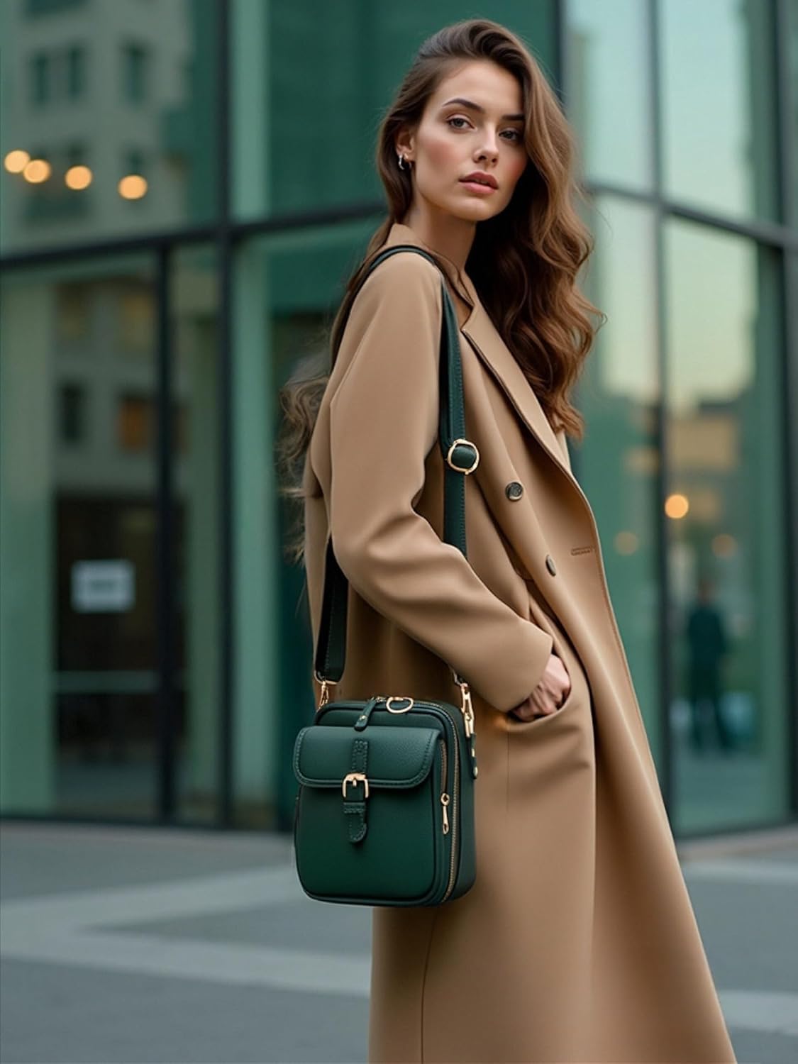 Lexiyat Crossbody Purses for Women Trendy Cell Phone Bag Leather Shoulder Handbags with Card Slots