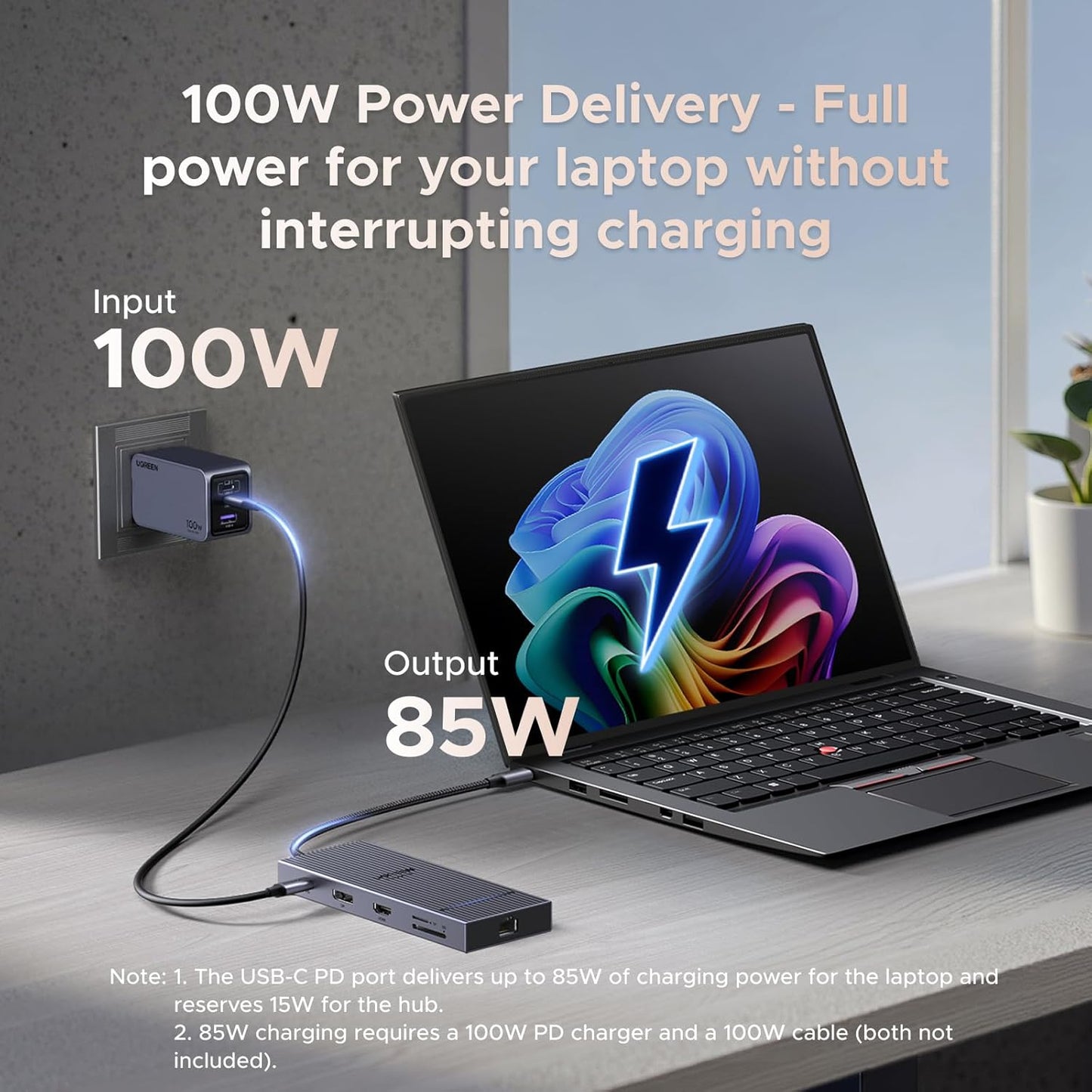 UGREEN USB C Hub(11 in 1), Revodok Pro 4K@120Hz DisplayPort, 4K HDMI, 2x 10Gbps USB-C Data, 100W PD, 1000Mbps Ethernet, SD/TF, 3.5mm, Laptop Docking Station for XPS, Surface, Thinkpad, Zenbok and More