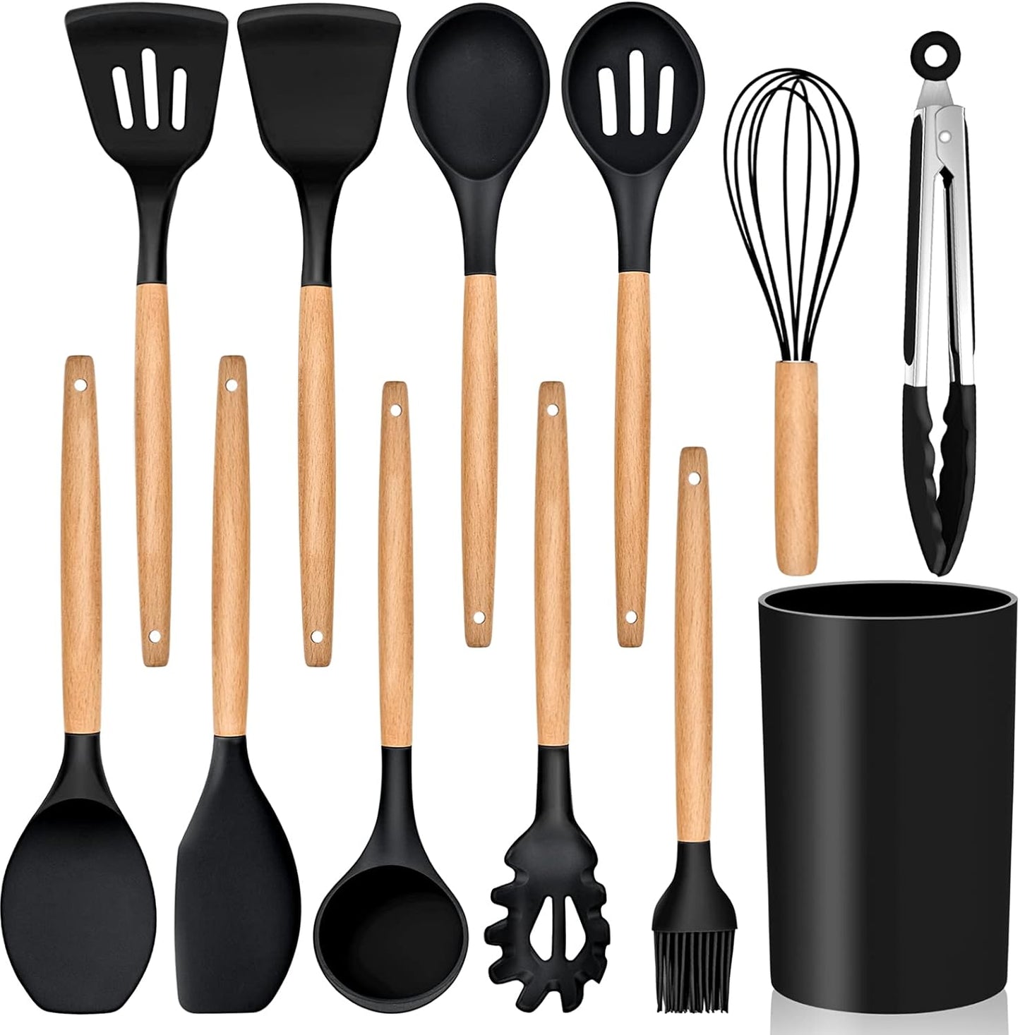 Purilite Select 6-Piece Silicone Cooking Utensil Set