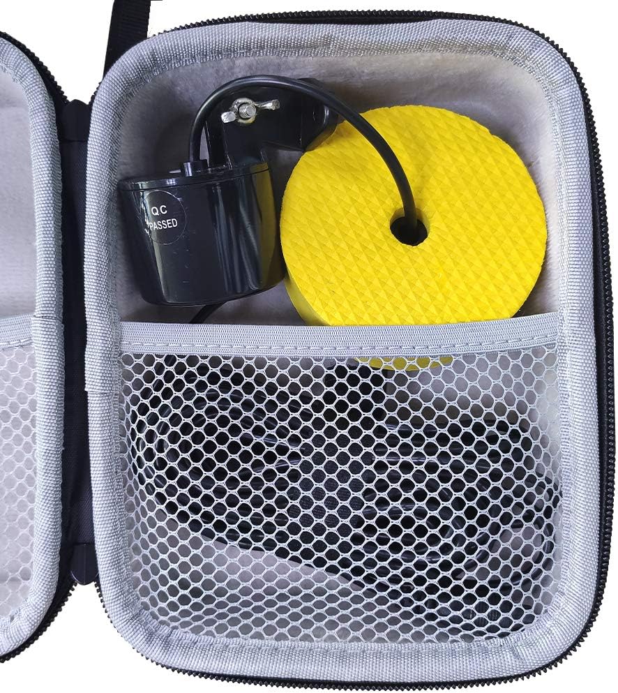 LUCKYLAKER Hard EVA Case for Portable Sonar Fish Finder - Wireless Kayak and Boat Depth Finder for Fishing