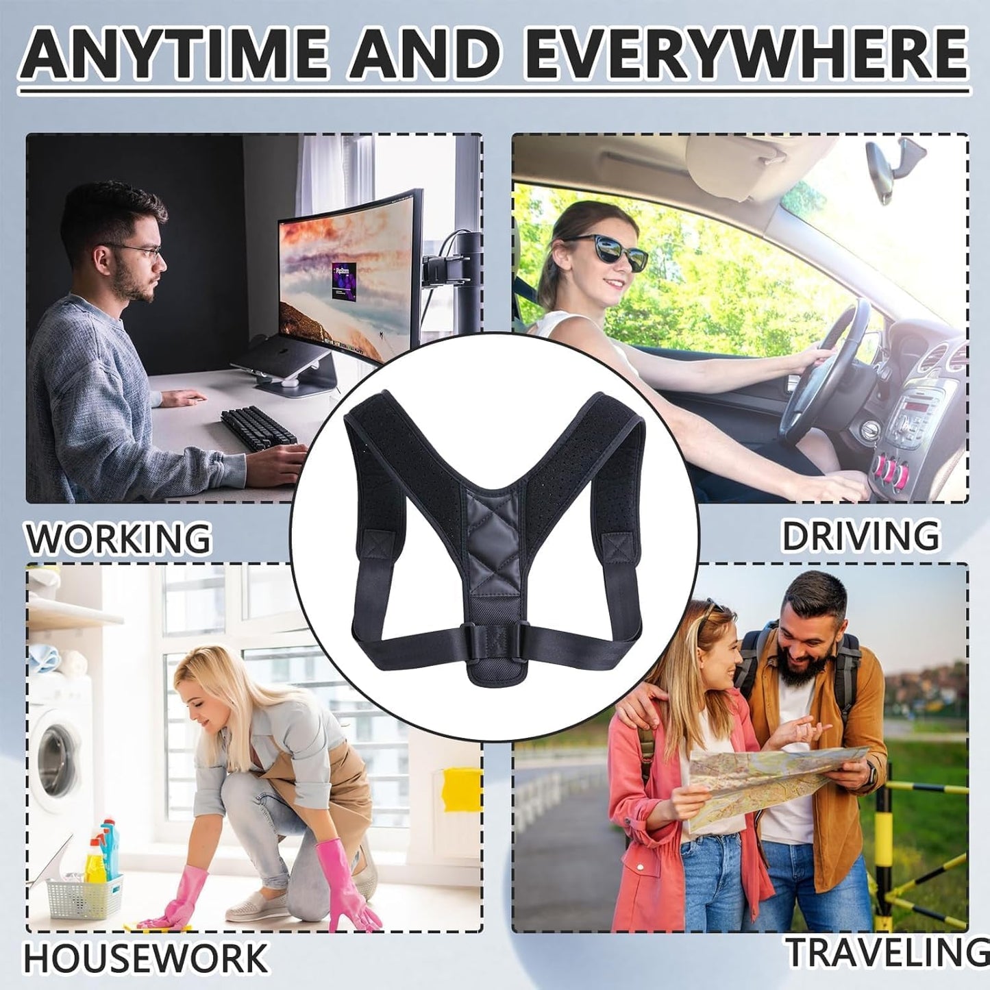 Purilite Select Back Brace Posture Corrector for Women and Men