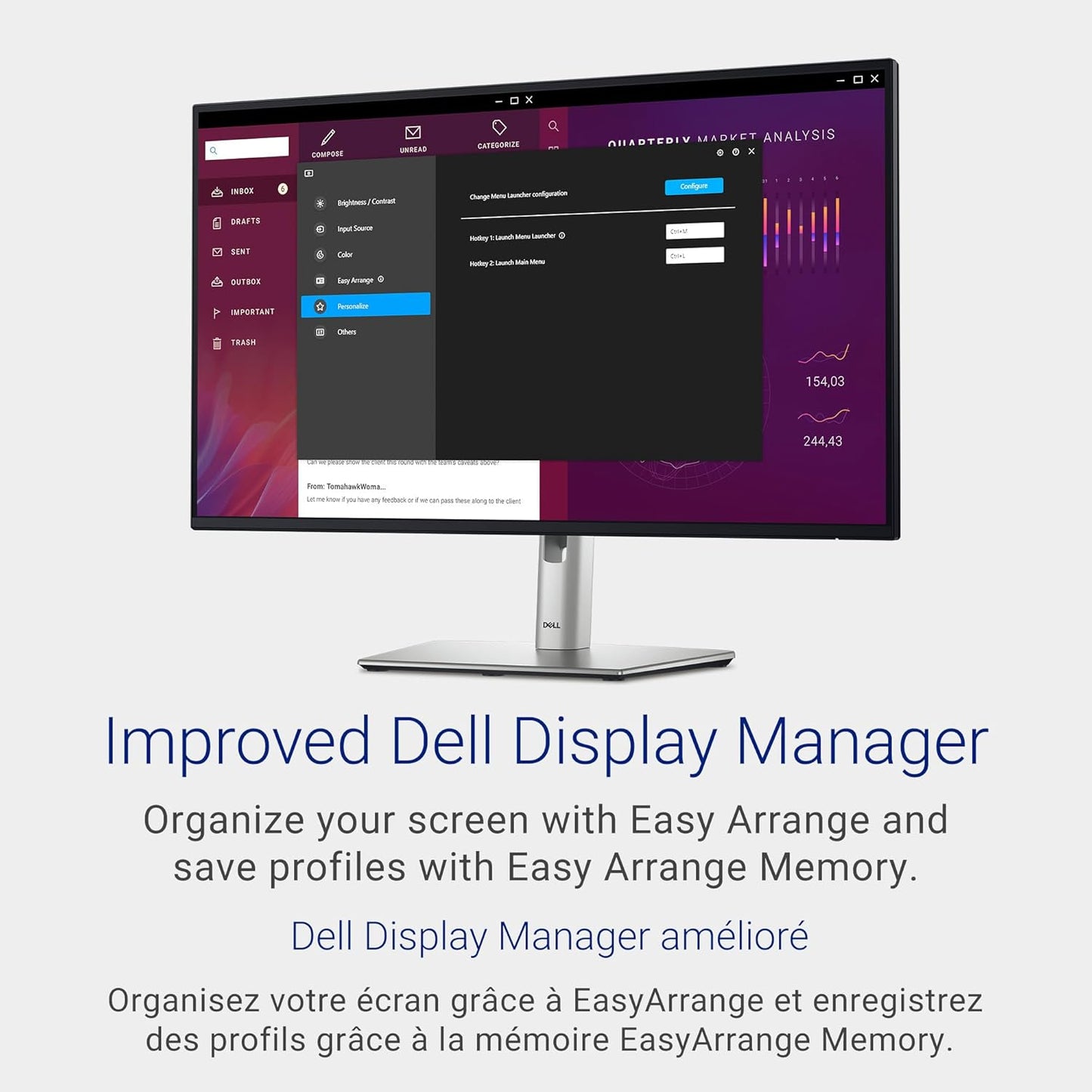 Dell 24 Monitor - P2425H - 23.8 Inch Full HD (1920 × 1080), 100Hz Refresh Rate, Comfortview Plus, 99% sRGB, IPS Panel, 1500:1, Tilt/Swivel/Pivot/Height, 3-Year Advanced Exchange Service - Black