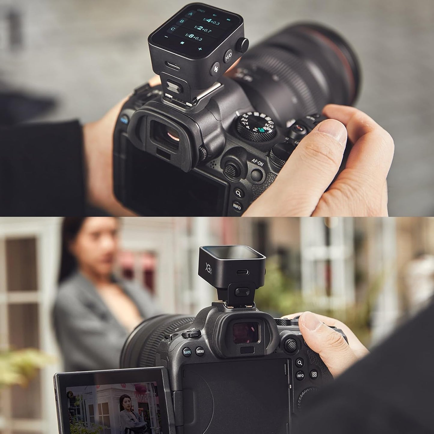 Godox X3-F X3F X3 F Touchscreen TTL Wireless Flash Trigger for Fuji, 2.4GHz Wireless, High Speed Sync, OLED Screen Adjustable Brightness TTL Speedlight Transmitter for Fujifilm Cameras (Autoflash)