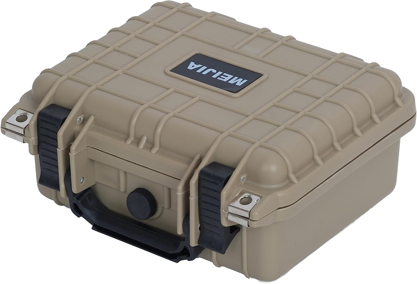 MEIJIA Portable All Weather Waterproof Protective Hard Case,Camera Case with Customizable Fit Foam,Fit Use of Drones, Camera, Equipments, 10.62inchx9.68inchx 4.87inch (Orange)