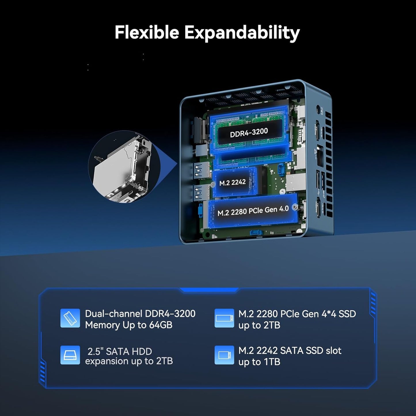 GEEKOM IT12 Mini PC(3-Year Quality Support) with 12th Gen Intel i9-12900HK, NUC 12 Mini Desktop(Up to 5GHz), 32GB DDR4& 1TB M.2 2280 NVMe Gen4*4 SSD, Win11 Pro, 8K/Quad Display/USB4/WiFi 6E/BT5.2