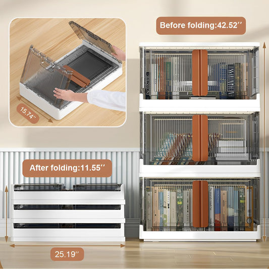 Purilite Select 19 Gal Collapsible Storage Bins with Lids