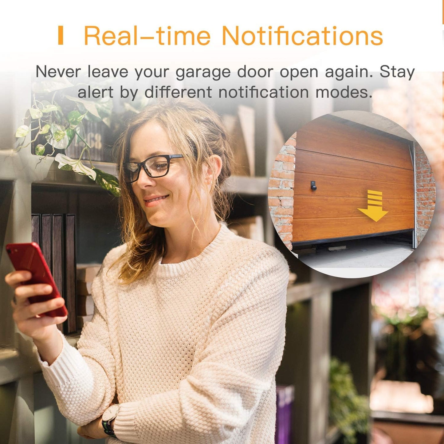 Refoss Smart Wi-Fi Garage Door Opener, Compatible with Google Assistant, Alexa, APP Remote Control
