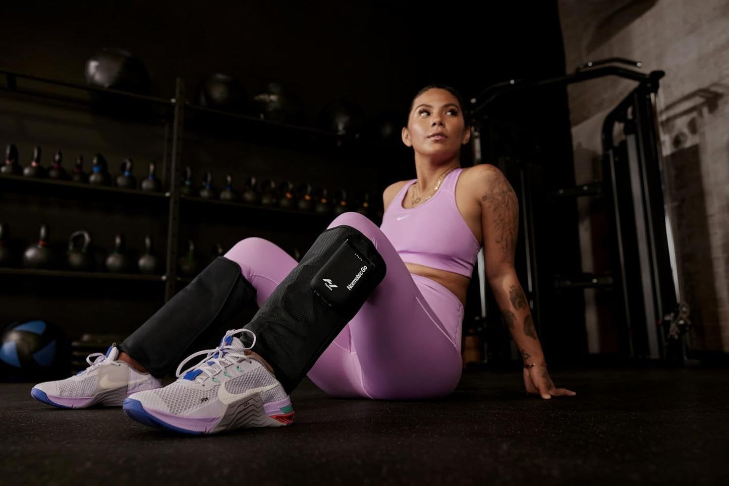 Hyperice Normatec Go Calf - Recovery System with Patented Dynamic Compression Massage Technology - Targeted Relief for Pain and Inflammation - FSA-HSA Approved