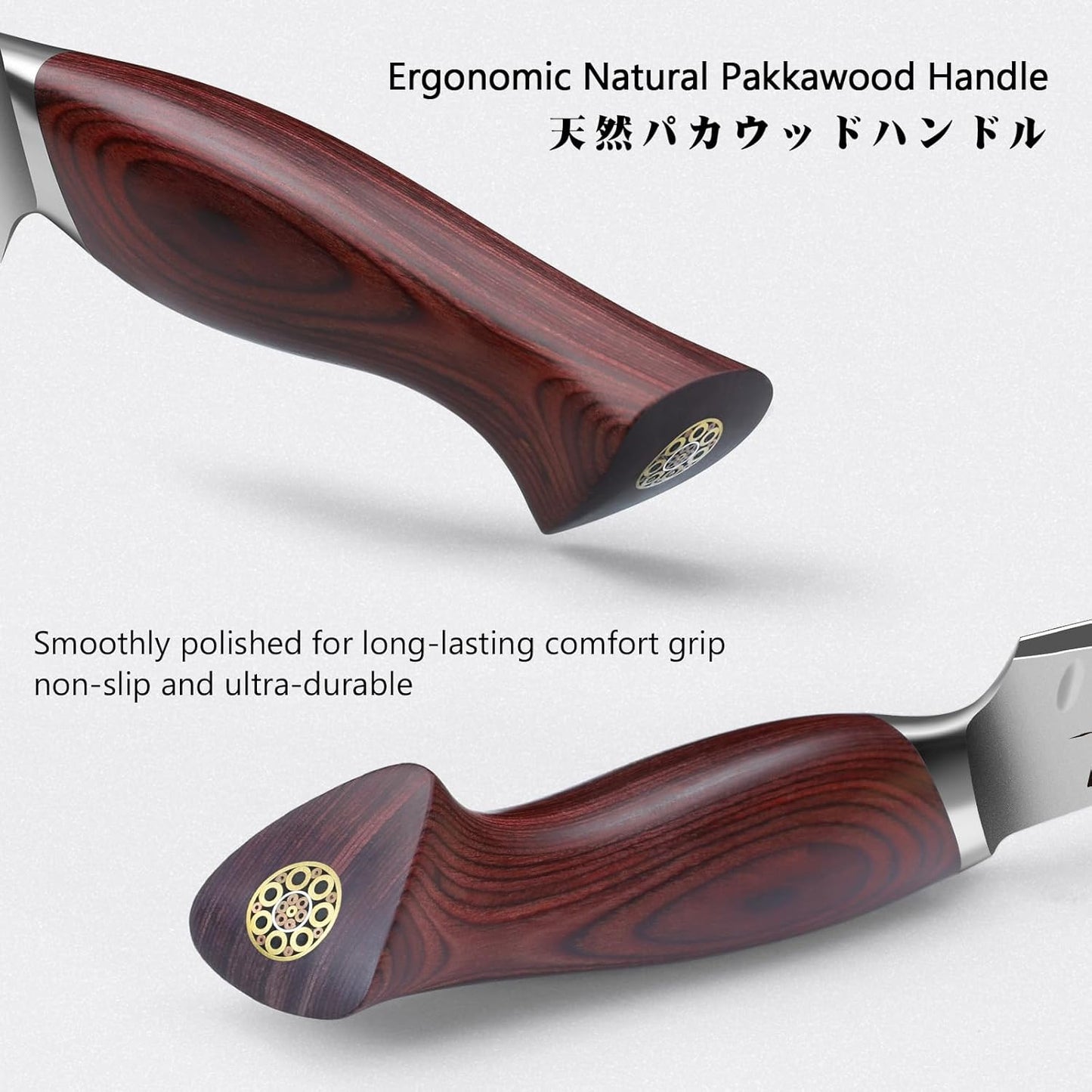 SHAN ZU Fillet Knife 7 inch, Razor Sharp Boning Knife for Meat in 10Cr15Mov Japanese High Carbon Steel Fish Knife, Professional Kitchen with Flexible Blade and Ergonomic Pakkawood Handle