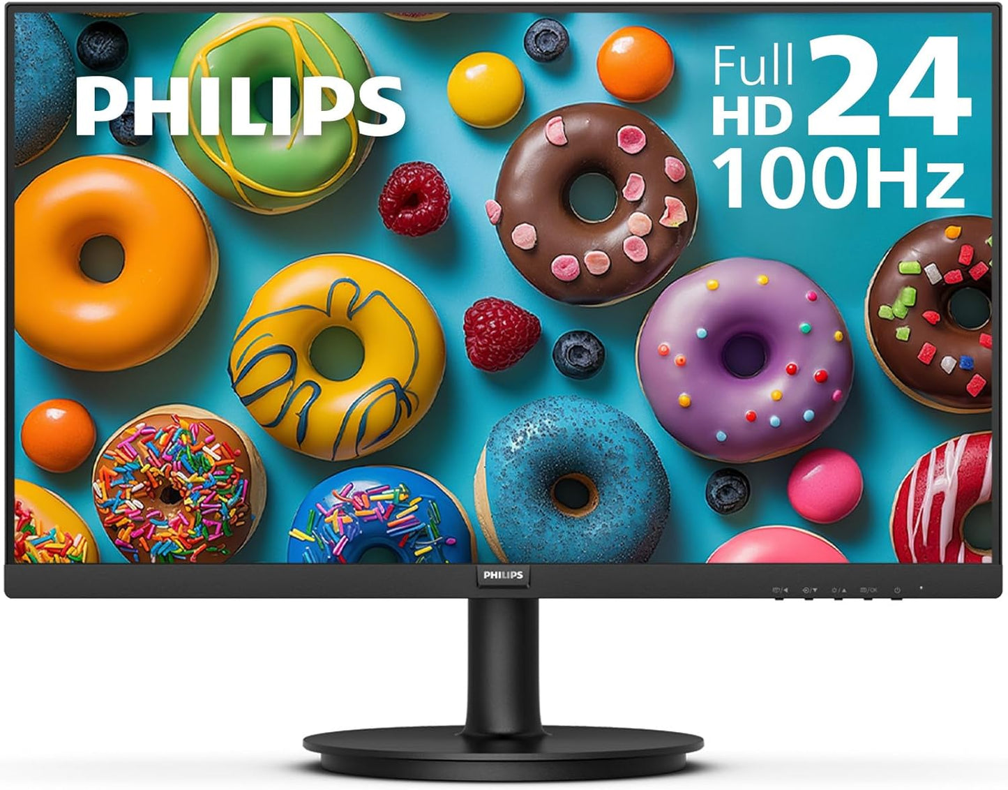 Philips 22 inch Class Thin Full HD (1920 x 1080) 75Hz Monitor, VESA, HDMI & VGA Port, 221V8LN