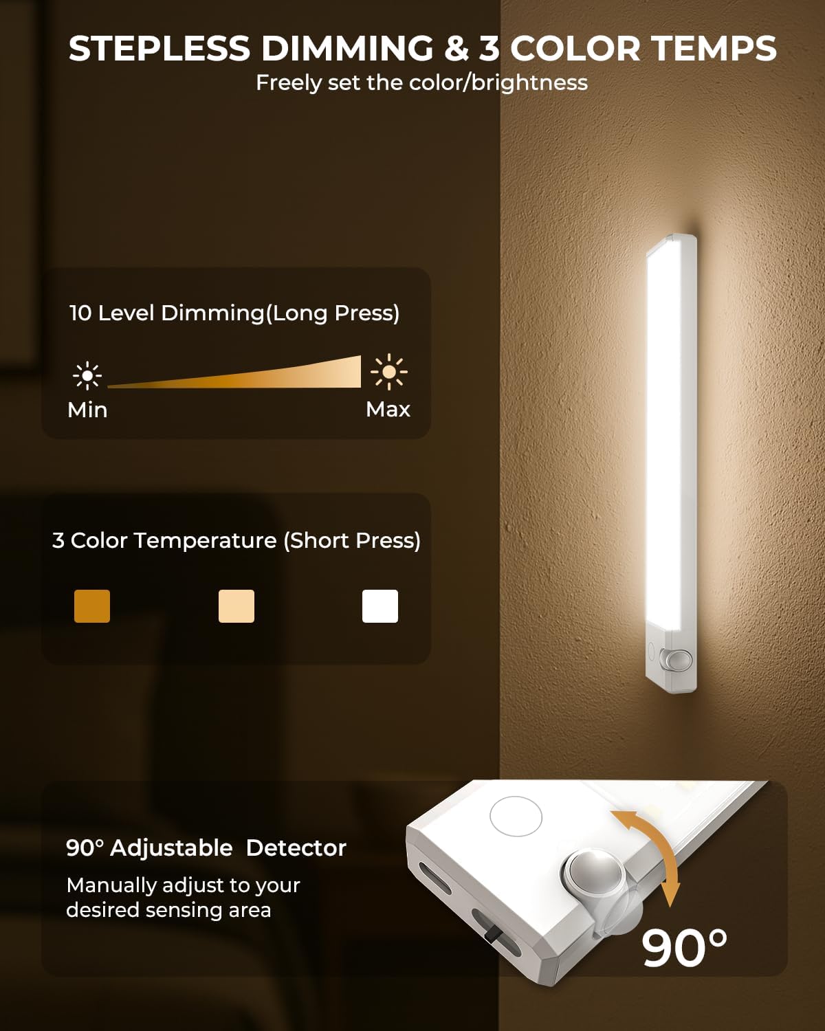 Purilite Select Motion Sensor Cabinet Light