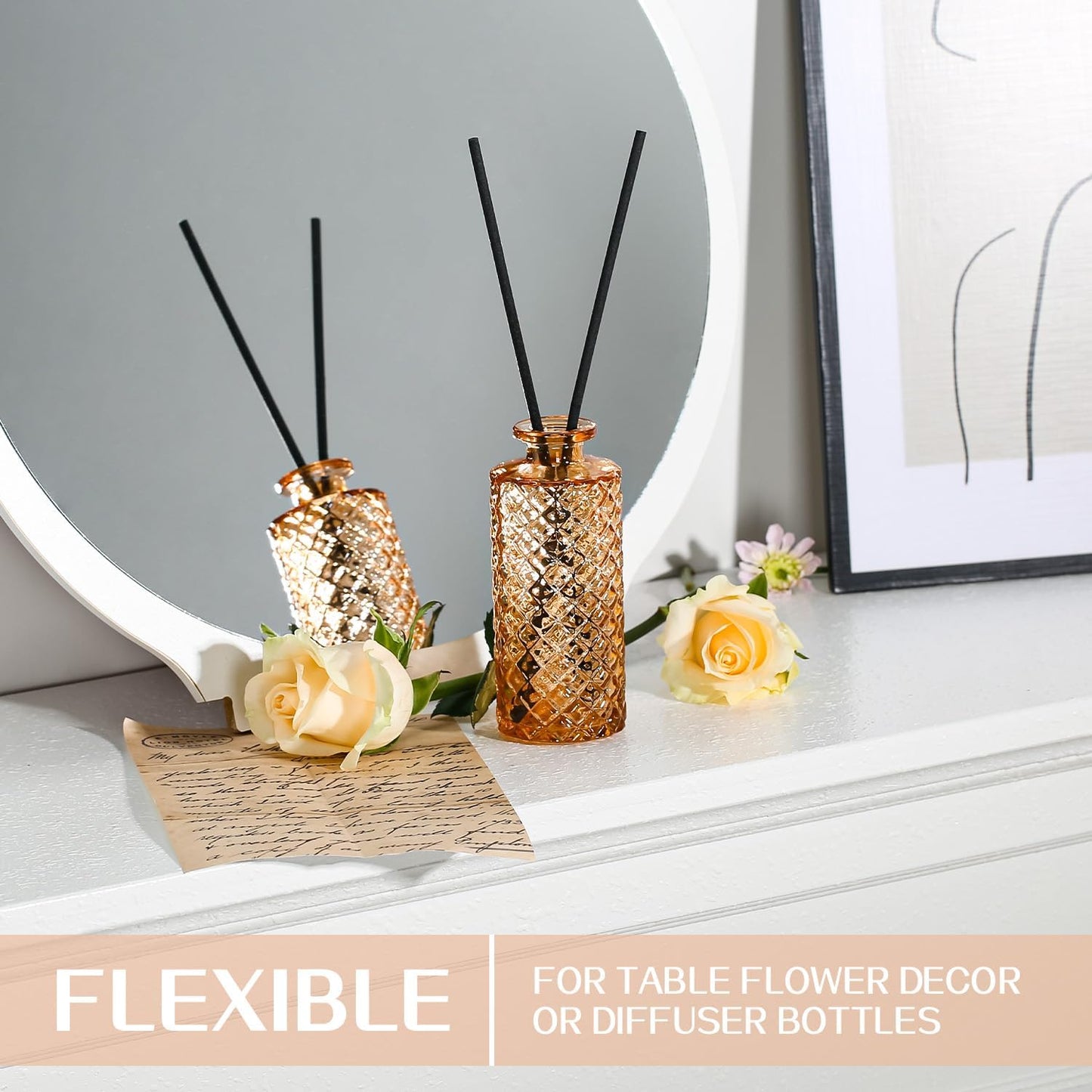 Sawoake Mini Bud Vases As Wedding Centerpieces for Tables,Clear Bud Vases for Flowers,Small Flower Vases Suitable for Birthday Party,Anniversary,Wedding Reception,Baby Shower (Clear-12PCS)
