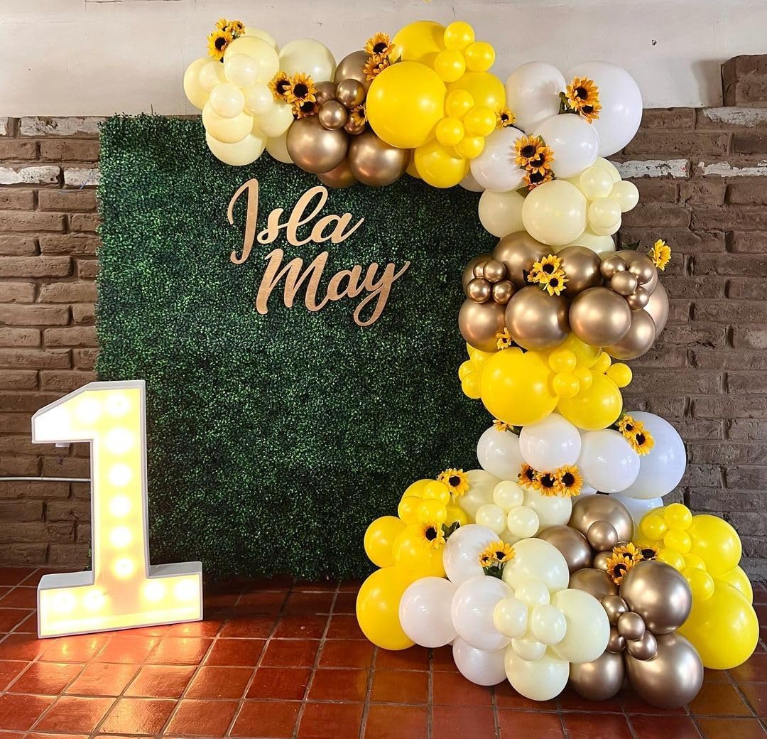 Gold Metallic Chrome Latex Balloon Arch Kit, 102PCS 18In 12In 10In 5In Arch Garland For Festival Picnic, Engagement, Wedding, Birthday Party, Gold Theme Anniversary Decoration With 33FT Ribbon