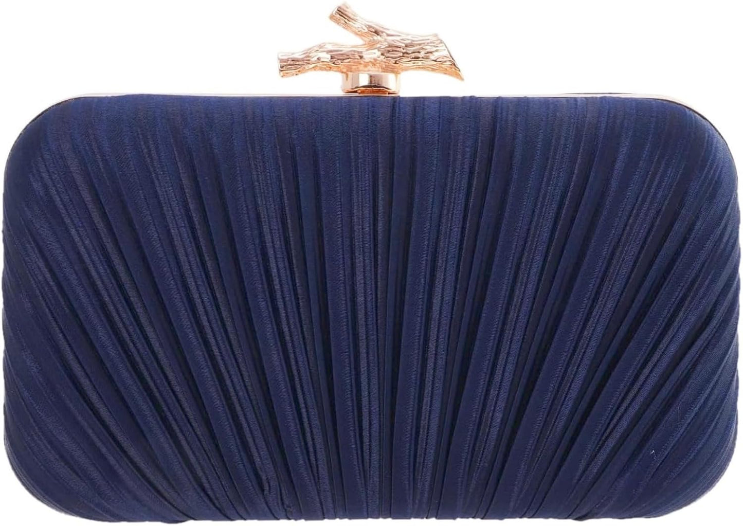 Clutch Purses for Women Evening Bag Pleated Clutch Bag with Chain Party Purses Handbag for Cocktail/Prom/Party/Wedding/Formal